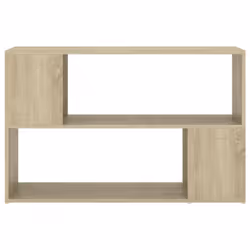 vidaXL Book Cabinet Sonoma Oak Engineered Wood Room Divider Standing Shelf
