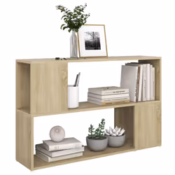 vidaXL Book Cabinet Sonoma Oak Engineered Wood Room Divider Standing Shelf - Additional view 5