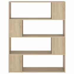 vidaXL Book Cabinet Room Divider Sonoma Oak Home Privacy Screen Storage Rack - Additional view 5