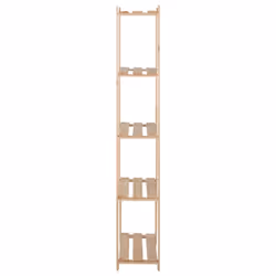 vidaXL Solid Pinewood 5-Tier Storage Rack Home Garage Storage Units Shelf