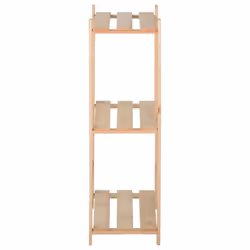 vidaXL Solid Pinewood 3-Tier Storage Rack Home Garage Storage Units Shelf