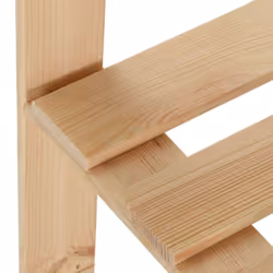 vidaXL Solid Pinewood 5-Tier Storage Corner Rack Home Garage Storage Units - Additional view 4