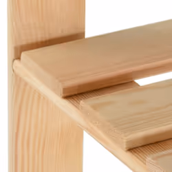 vidaXL Solid Pinewood Clothes Rack Household Supplies Wooden Garment Coat Rack - Additional view 5