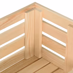 vidaXL Solid Pinewood Vegetable Trolley Kitchen Cart Storage Shelf Trolley - Additional view 8