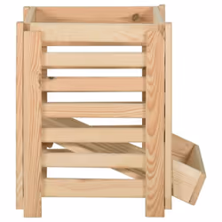 vidaXL Solid Pinewood Potato Box Kitchen Storage Container Bins Onion Box