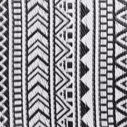 vidaXL Outdoor Carpet Garden Rug Carpet Patio Mat Area Rug Balcony Blanket PP - black and white, 160 x 230 cm - Additional view 4