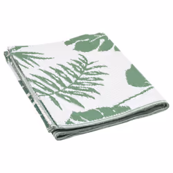 vidaXL Outdoor Carpet Garden Rug Carpet Patio Mat Area Rug Balcony Blanket PP - green leaf pattern, 190 x 290 cm - Additional view 4