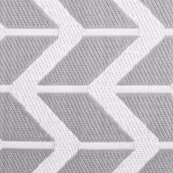 vidaXL Outdoor Carpet Garden Rug Carpet Patio Mat Area Rug Balcony Blanket PP - white and grey, 160 x 230 cm - Additional view 5