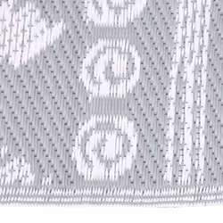 vidaXL Outdoor Carpet Garden Rug Carpet Patio Mat Area Rug Balcony Blanket PP - grey pattern, 160 x 230 cm - Additional view 2