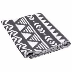 vidaXL Outdoor Carpet Garden Rug Carpet Patio Mat Area Rug Balcony Blanket PP - black pattern, 120 x 180 cm - Additional view 4