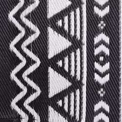 vidaXL Outdoor Carpet Garden Rug Carpet Patio Mat Area Rug Balcony Blanket PP - black pattern, 160 x 230 cm - Additional view 5