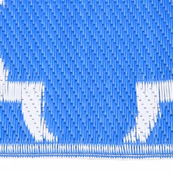 vidaXL Outdoor Carpet Garden Rug Carpet Patio Mat Area Rug Balcony Blanket PP - blue, 160 x 230 cm - Additional view 2