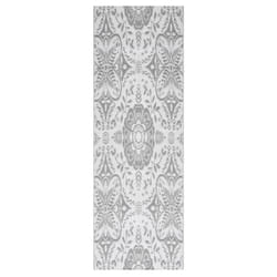 vidaXL Outdoor Carpet Garden Rug Carpet Patio Mat Area Rug Balcony Blanket PP - light grey, 80 x 250 cm