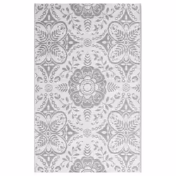 vidaXL Outdoor Carpet Garden Rug Carpet Patio Mat Area Rug Balcony Blanket PP - light grey, 140 x 200 cm