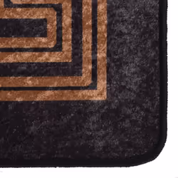 vidaXL Rug Washable Black and Gold Anti Slip Living Room Floor Carpet Area Rug - Additional view 5