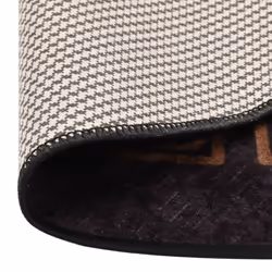 vidaXL Rug Washable Ï120 cm Black and Gold Anti Slip Home Floor Carpet Mat
