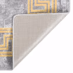 vidaXL Rug Washable Grey Anti Slip Living Room Decor Floor Carpet Area Rug