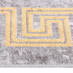 vidaXL Rug Washable Grey Anti Slip Living Room Decor Floor Carpet Area Rug - Additional view 4