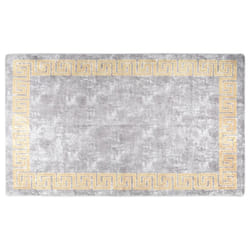vidaXL Rug Washable Grey Anti Slip Living Room Decor Floor Carpet Area Rug