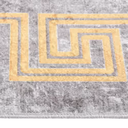 vidaXL Rug Washable Grey Anti Slip Living Room Decor Floor Carpet Area Rug - Additional view 4