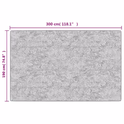 vidaXL Rug Washable Grey Anti Slip Living Room Decor Floor Carpet Area Rug