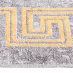 vidaXL Rug Washable Grey Anti Slip Living Room Decor Floor Carpet Area Rug - Additional view 4