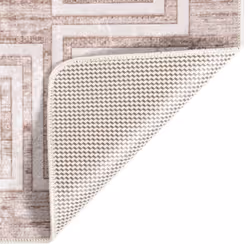 vidaXL Rug Washable Beige Anti Slip Living Room Decor Floor Carpet Area Rug