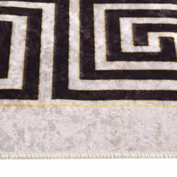 vidaXL Rug Washable 80x150 cm Light Beige Anti Slip Living Room Carpet Mat - Additional view 4