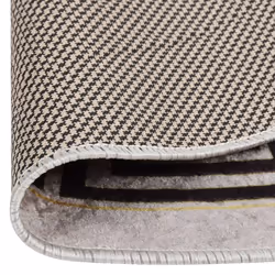vidaXL Rug Washable Ï120 cm Light Beige Anti Slip Floor Carpet Mat Area Rug