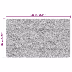 vidaXL Rug Washable Anthracite Anti Slip Living Room Floor Carpet Area Rug - Additional view 6