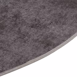 vidaXL Rug Washable Ï120 cm Grey Anti Slip Living Room Decor Floor Carpet Mat