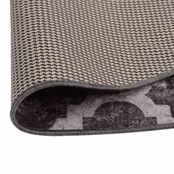 vidaXL Rug Washable Ï120 cm Multicolour Anti Slip Living Room Floor Carpet Mat