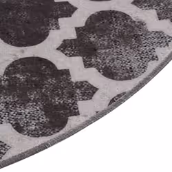 vidaXL Rug Washable Ï120 cm Multicolour Anti Slip Living Room Floor Carpet Mat