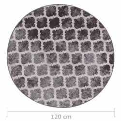vidaXL Rug Washable Ï120 cm Multicolour Anti Slip Living Room Floor Carpet Mat - Additional view 4