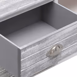 vidaXL TV Cabinet Entertainment Centre TV Stand TV Unit Solid Paulownia Wood - white and grey - Additional view 5