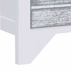 vidaXL TV Cabinet Entertainment Centre TV Stand TV Unit Solid Paulownia Wood - white and grey - Additional view 6