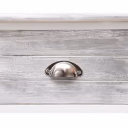 vidaXL Sideboard Console Table Storage Cabinet Cupboard Solid Paulownia Wood - antique grey - Additional view 6