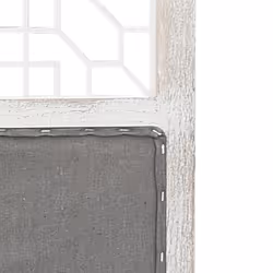vidaXL 6-Panel Room Divider Grey Fabric Privacy Folding Screen Multi Sizes - 105 x 165 cm - Additional view 5