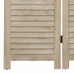 vidaXL Solid Wood Paulownia 6-Panel Room Divider Room Partition Multi Sizes - 140 x 165 cm - Additional view 5
