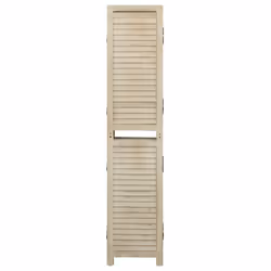 vidaXL Solid Wood Paulownia 6-Panel Room Divider Room Partition Multi Sizes - 175 x 165 cm - Additional view 2