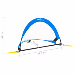 vidaXL 2x Children Football Goal Set with Storage Bag Pop-up Goal Multi Sizes - 75.5 x 46 x 48 cm - Additional view 8