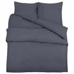 vidaXL 1/2x Duvet Cover Set Light-weight Microfiber Multi Colours Multi Sizes - Anthracite, 260 x 240 cm + 65 x 65 cm