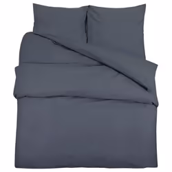 vidaXL 1/2x Duvet Cover Set Light-weight Microfiber Multi Colours Multi Sizes - Anthracite, 200 x 200 cm + 50 x 75 cm