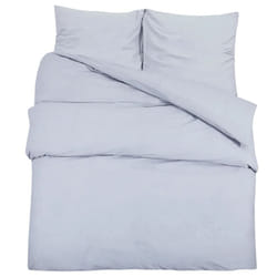 vidaXL 1/2x Duvet Cover Set Light-weight Microfiber Multi Colours Multi Sizes - Grey, 135 x 200 cm + 80 x 80 cm