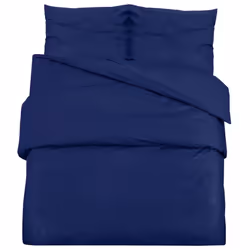 vidaXL 1/2x Duvet Cover Set Light-weight Microfiber Multi Colours Multi Sizes - Navy blue, 155 x 220 cm + 80 x 80 cm