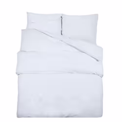 vidaXL 1/2x Duvet Cover Set Light-weight Microfiber Multi Colours Multi Sizes - White, 135 x 200 cm + 80 x 80 cm