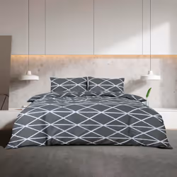 vidaXL 1/2x Duvet Cover Set Cotton Duvet Slipcover Sheet Multi Colours/Sizes - 140 x 200 cm + 65 x 65 cm/ 1 pcs - Additional view 2