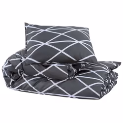 vidaXL 1/2x Duvet Cover Set Cotton Duvet Slipcover Sheet Multi Colours/Sizes - 135 x 200 cm + 80 x 80 cm/2 - Additional view 2