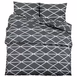 vidaXL 1/2x Duvet Cover Set Cotton Duvet Slipcover Sheet Multi Colours/Sizes - 155 x 220 cm + 80 x 80 cm