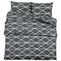 vidaXL 1/2x Duvet Cover Set Cotton Duvet Slipcover Sheet Multi Colours/Sizes - 155 x 220 cm + 80 x 80 cm